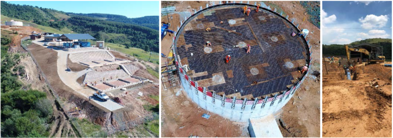 Ceza Construction Photos Water Treatment Works, Reservoir & Pipeline Trenching