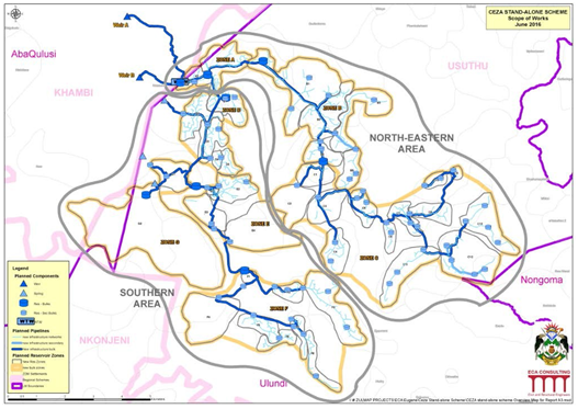Ceza Layout Map & Phased implementation